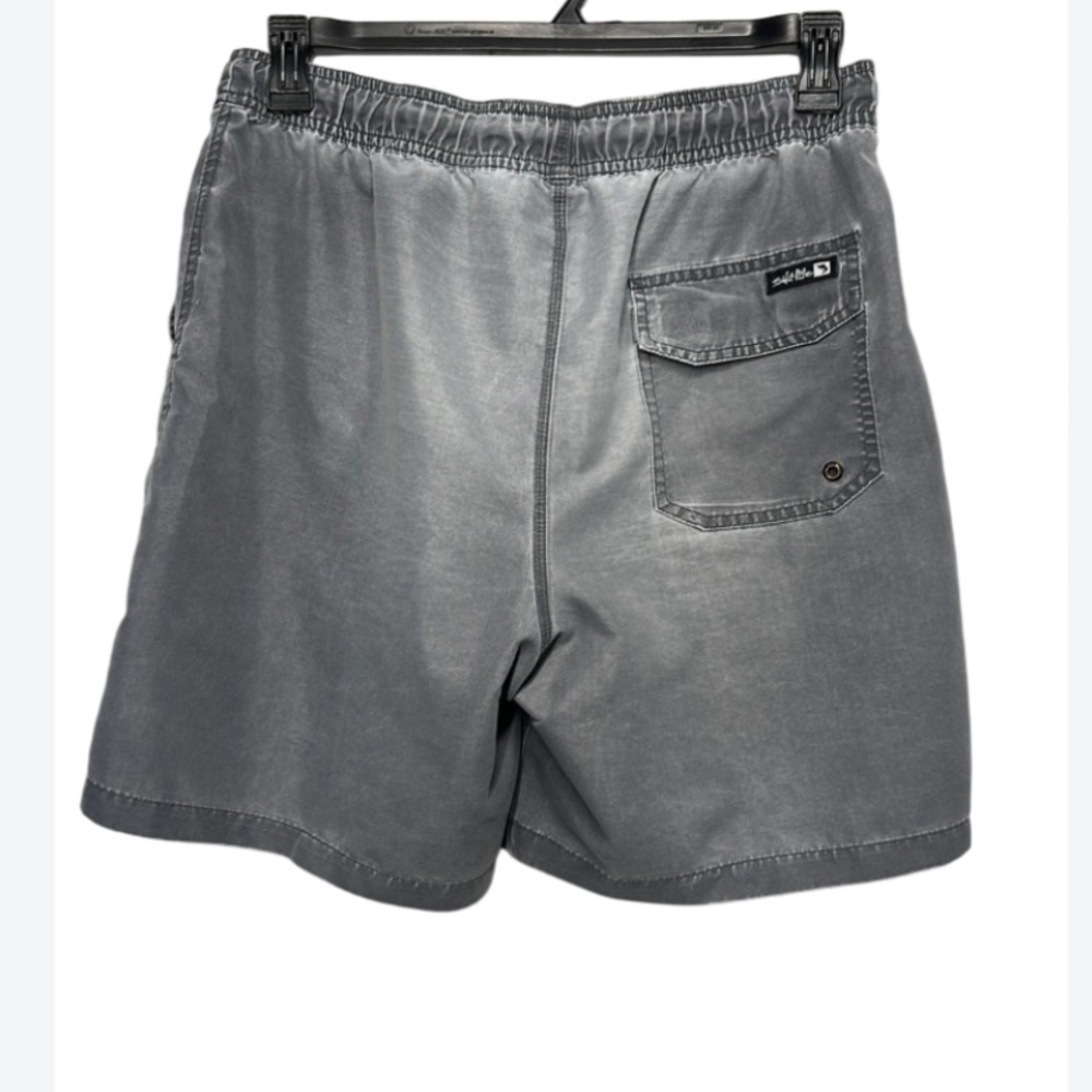 Salt Life Gray Swim Trunks Men’s Large | Sand-Washed Look | Elastic Waist - Picture 2 of 8